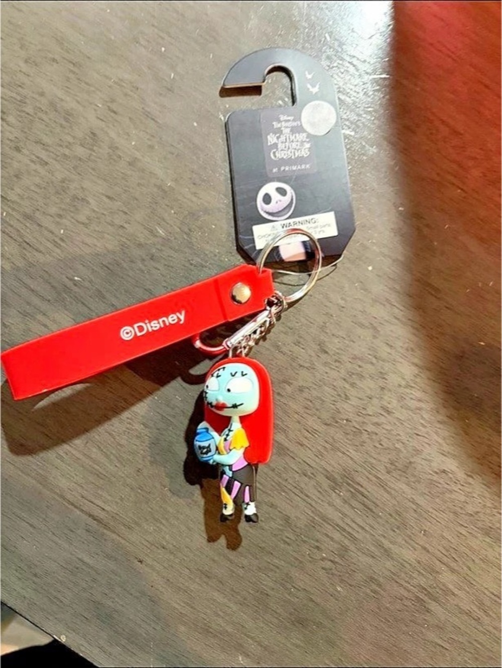 Nightmare before Christmas Sally Keychain in Red & Multicolor NWT